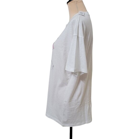 American Eagle Size XS/S Skeleton & Skeleton Dog Decorating Tree Holiday T-Shirt - Picture 4 of 14